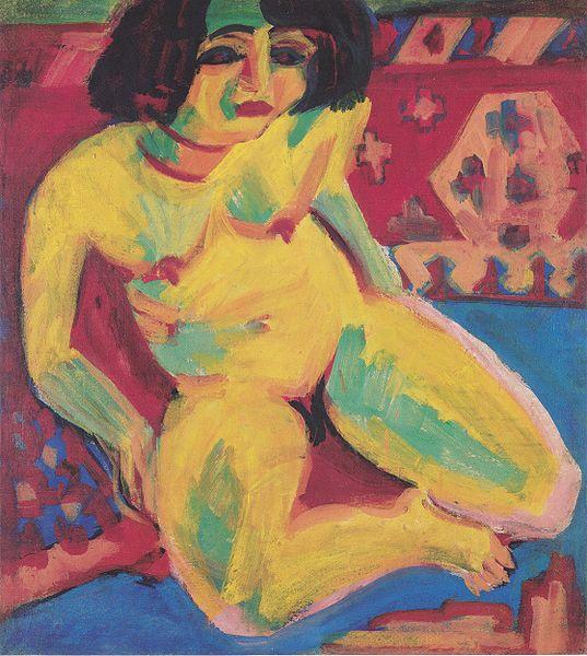 Ernst Ludwig Kirchner Frauenakt (Dodo) Germany oil painting art
